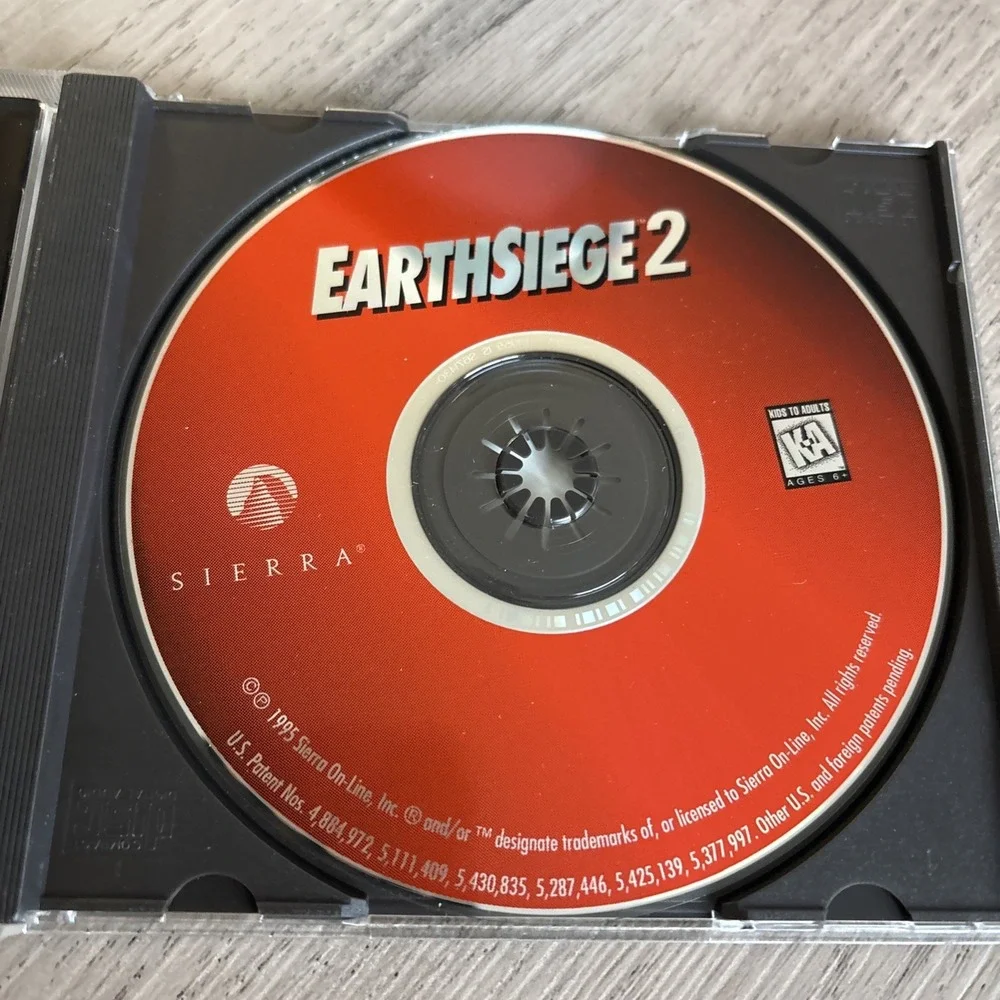 Earth Siege 2‎ PC Game Complete 1997 Sierra- Not tested